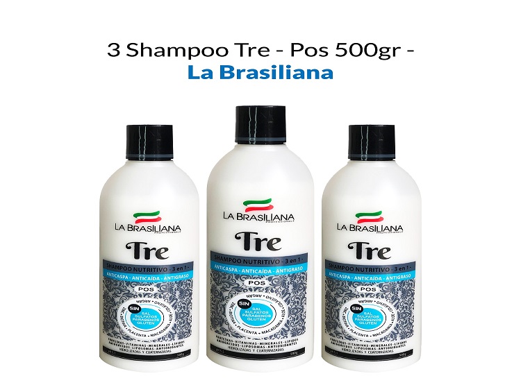 3 SHAMPOO TRE - POS 500GR - LA BRASILIANA - 1