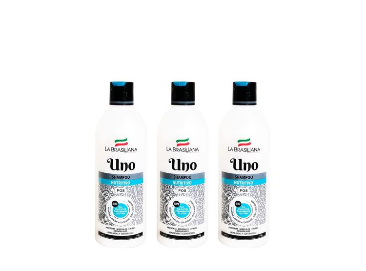 3 SHAMPO UNO- POS 500GR - LA BRASILIANA - 1