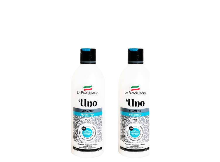 2 SHAMPO UNO- POS 500GR - LA BRASILIANA - 1