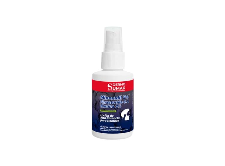 LOCION MINOXIDIL 5% Y FINASTERIDE 0,1 Y BIOTINA 2% 60ML DERMO SUMAK - 2