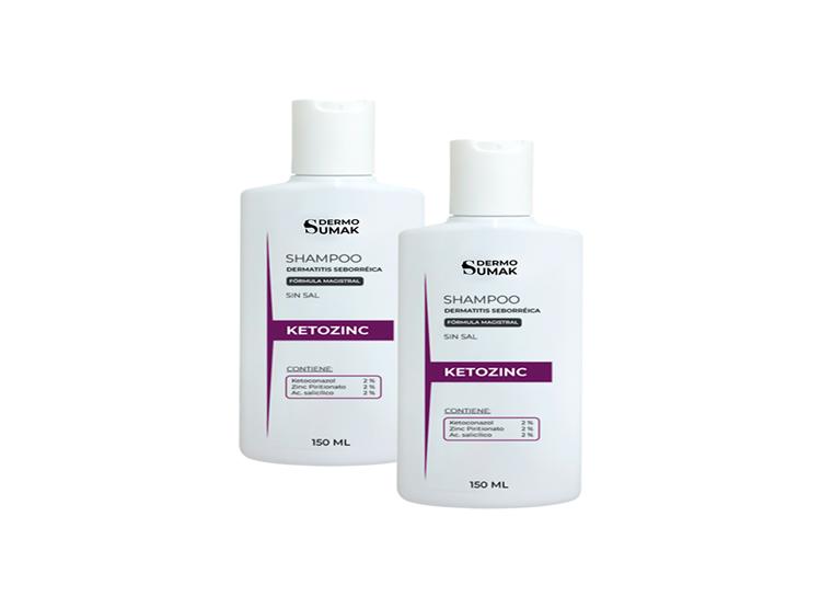 SHAMPOO KETOZINC SIN SAL 150ML DERMO SUMAK 2 UND - 1