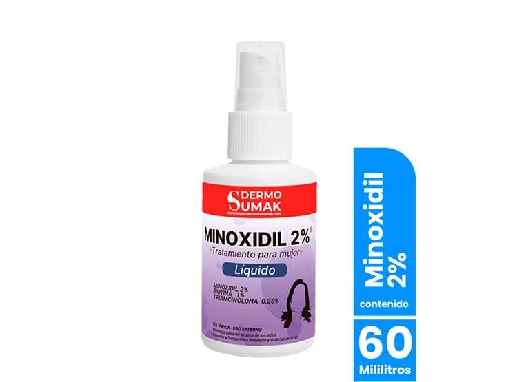 LOCIÓN MINOXIDIL MUJER 2% 60ML DERMO SUMAK - 1