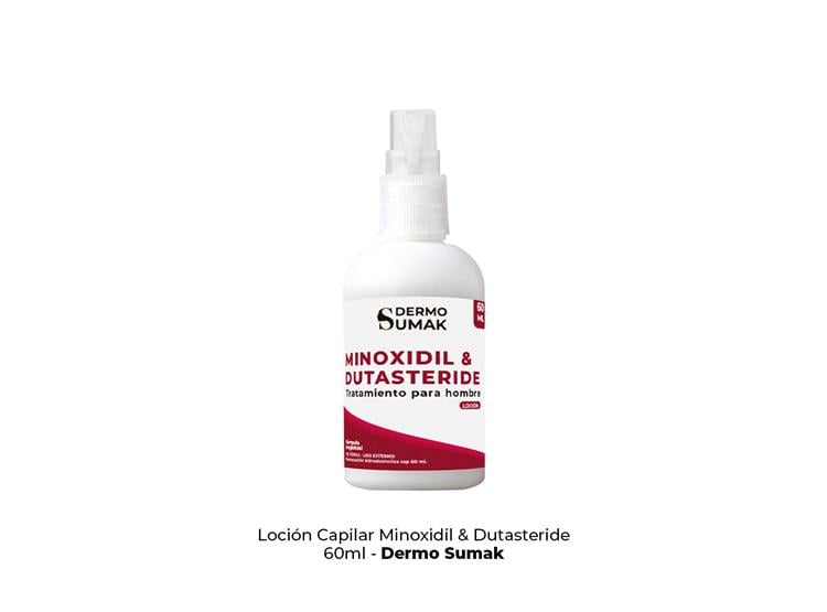 LOCIÓN MINOXIDIL 5% Y DUTASTERIDE 0.5% 60ML DERMO SUMAK - 2
