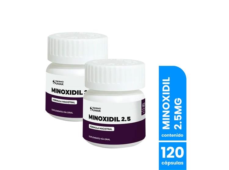 MINOXIDIL 2,5MG 60 CAPSULAS DERMO SUMAK 2 UND - 1