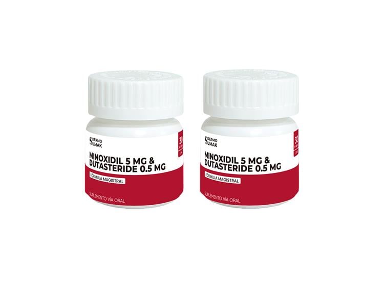 MINOXIDIL 5MG Y DUTASTERIDE 0,5 MG 30CAPS DERMOSUMAK 2 UND - 2