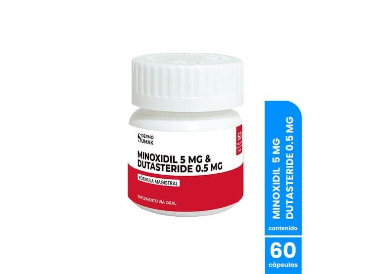 MINOXIDIL 5 MG Y DUTASTERIDE 0,5 MG X 60 CAPS DERMO SUMAK - 1