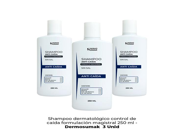 SHAMPOO ANTI CAÍDA 350ML DERMO SUMAK 3 UND - 2
