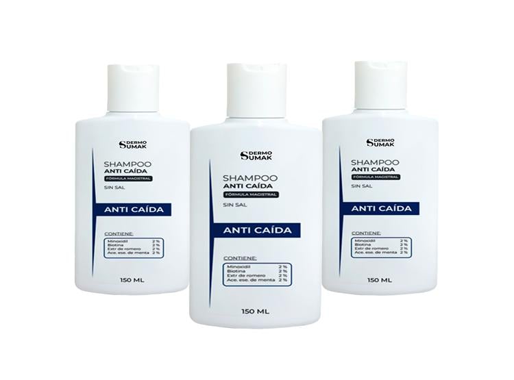 SHAMPOO ANTI CAÍDA 150ML DERMOSUMAK 3 UND - 1