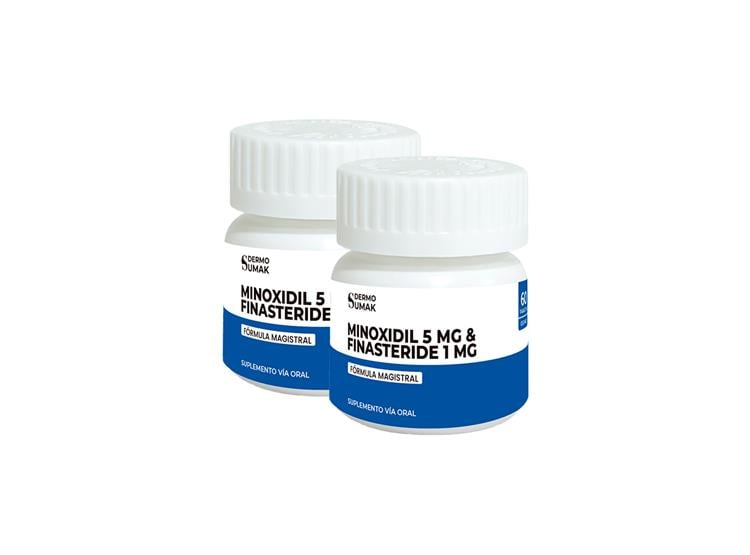 MINOXIDIL 5MG Y FINASTERIDE 1MG 60 CAPS DERMO SUMAK 2 UND - 2