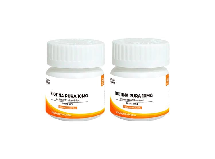 BIOTINA PURA 10MG 60CAPSULAS DERMO SUMAK 2 UND - 2