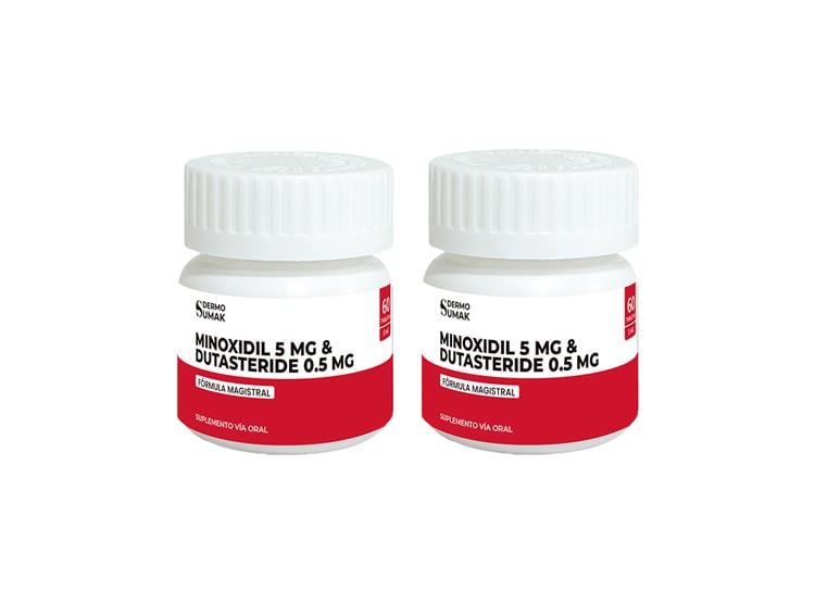 MINOXIDIL 5 MG Y DUTASTERIDE 0,5 MG X 60 CAPS DERMO SUMAK 2 UND - 2