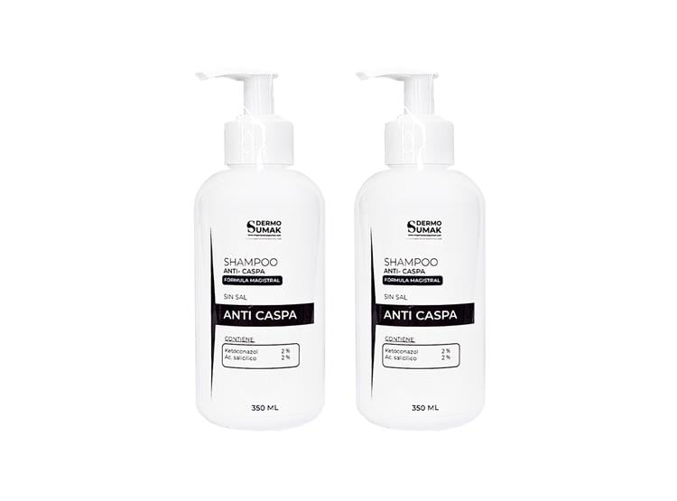 SHAMPOO ANTI CASPA SIN SAL 350ML DERMO SUMAK 2 UND - 1