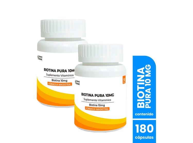 BIOTINA PURA 10MG CAPSULAS 90 CAPSULAS DERMO SUMAK 2 UND - 1