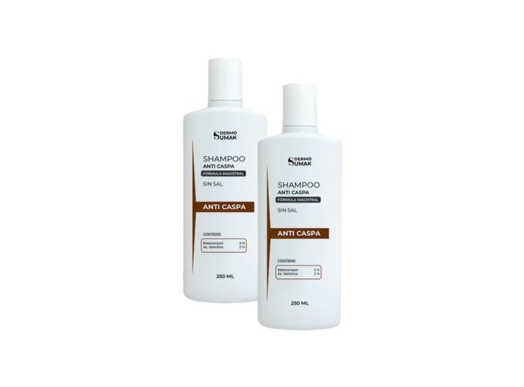 SHAMPOO ANTI CASPA SIN SAL 250ML DERMO SUMAK 2 UND - 1