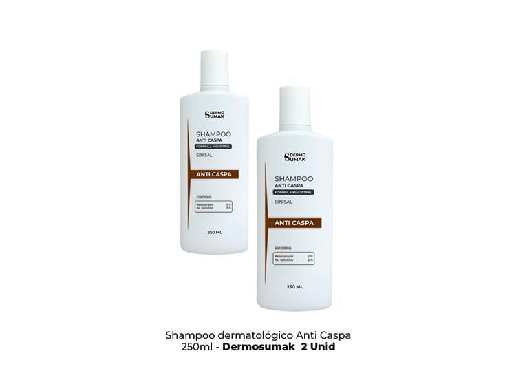 SHAMPOO ANTI CASPA SIN SAL 250ML DERMO SUMAK 2 UND - 2