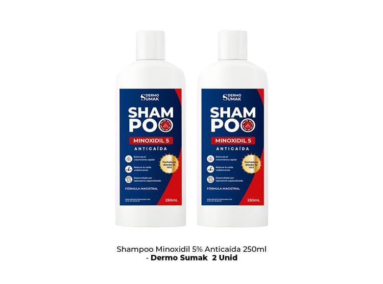 SHAMPOO MINOXIDIL 5% - 250ML DERMO SUMAK 2 UND - 2