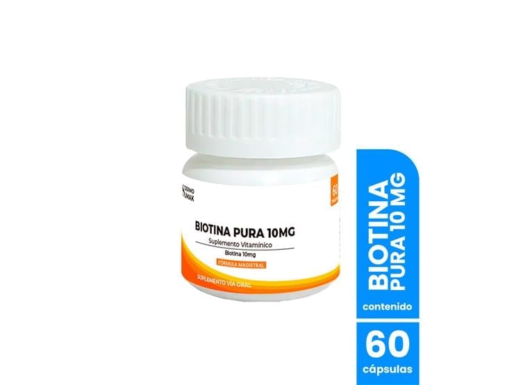 BIOTINA PURA 10MG 60CAPSULAS DERMO SUMAK - 1