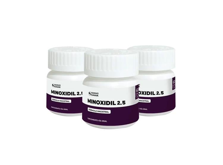 MINOXIDIL 2,5MG 60 CAPSULAS DERMO SUMAK 3 UND - 2