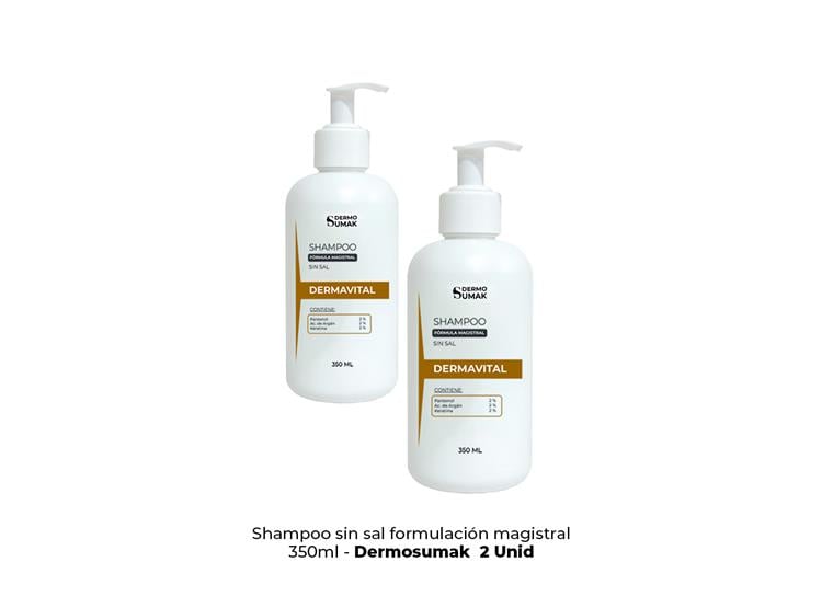 SHAMPOO SIN SAL KERATINA 350ML DERMO SUMAK 2 UND - 2