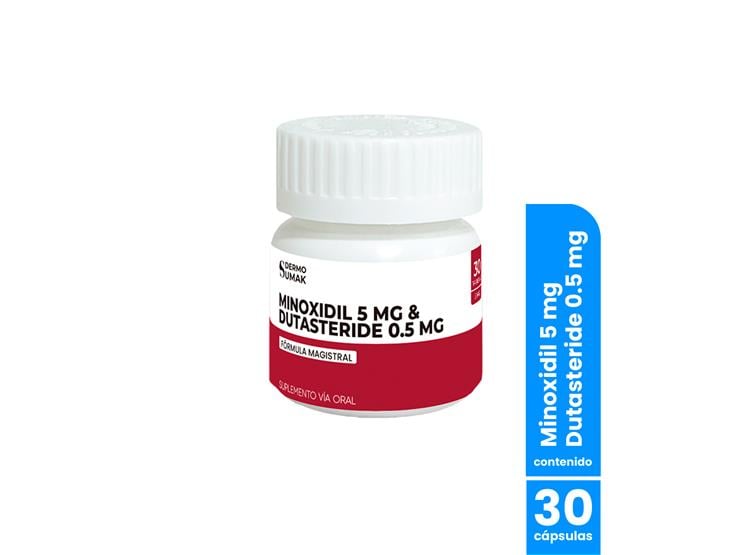 MINOXIDIL 5MG Y DUTASTERIDE 0,5 MG 30CAPS - DERMOSUMAK - 1