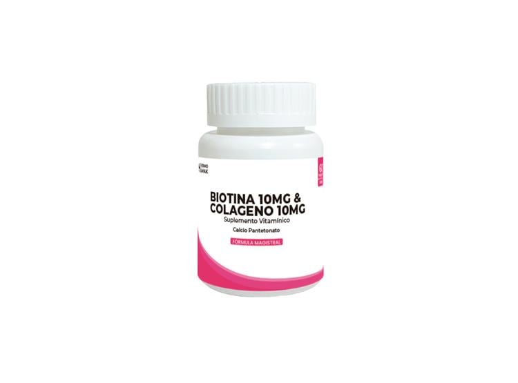 BIOTINA 10MG Y COLAGENO 10MG 90 CAPSULAS DERMO SUMAK - 2