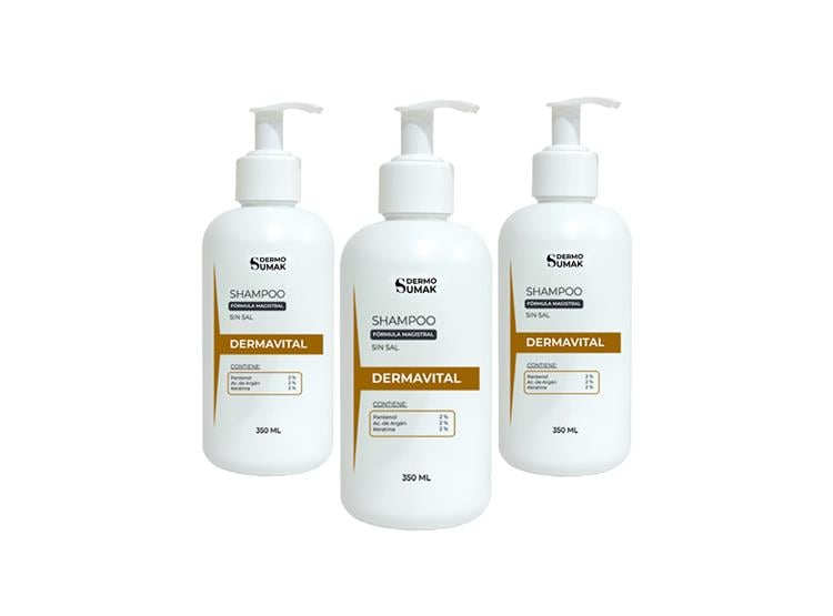SHAMPOO SIN SAL KERATINA 350ML DERMO SUMAK 3 UND - 1