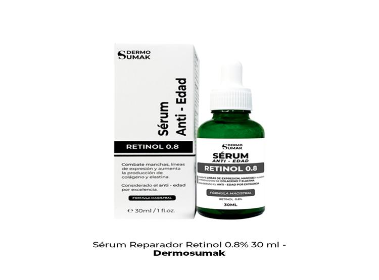 SÉRUM REPARADOR RETINOL 0,8% 30 ML DERMO SUMAK - 2