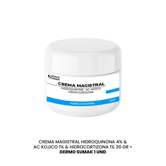 CREMA MAGISTRAL HIDROQUINONA 4% & AC KOJICO 1% & HIDROCORTIZONA 1%-30 GR DERMO SUMAK - 2