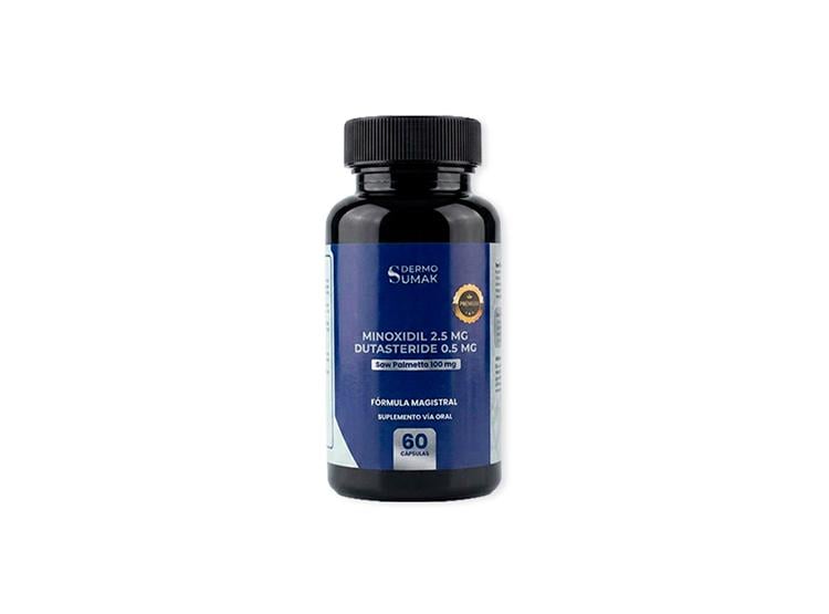 MINOXIDIL 2.5 MG Y DUTAST. 0.5M Y SAW PALMETTO 60 CAP. DERMO SUMAK - 1