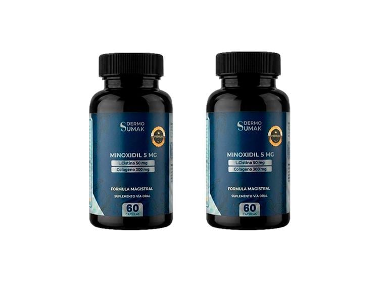 MINOXIDIL 5MG Y L.CITINA Y COLAGENO 60 CAPSULAS DERMO SUMAK 2UND - 1