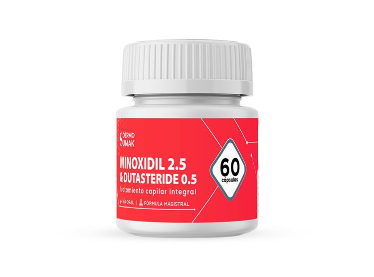 MINOXIDIL 2.5 MG Y DUTASTERIDE 0,5 MG 60 CAPS DERMO SUMAK - 1