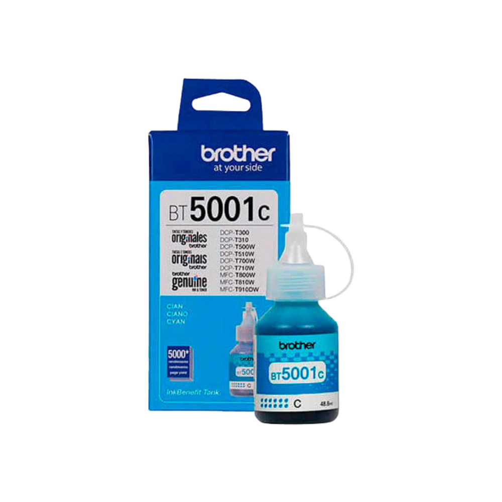 BOTELLA DE TINTA BROTHER BT5001C CIAN - 2