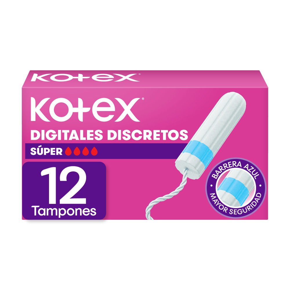 TAMPÓN KOTEX DIGITAL MEDIANO X12 UN - 1