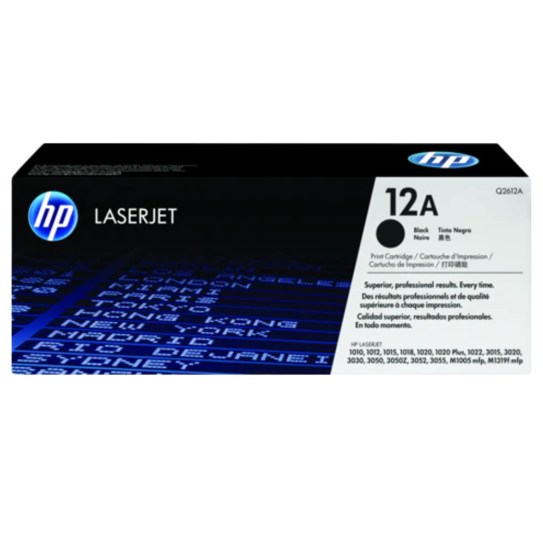 TONER DE IMPRESION HP 12A (Q2612A) COLOR NEGRO - 1