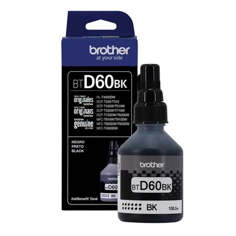 TINTA DE IMPRESION BROTHER BTD60BK NEGRO - 1