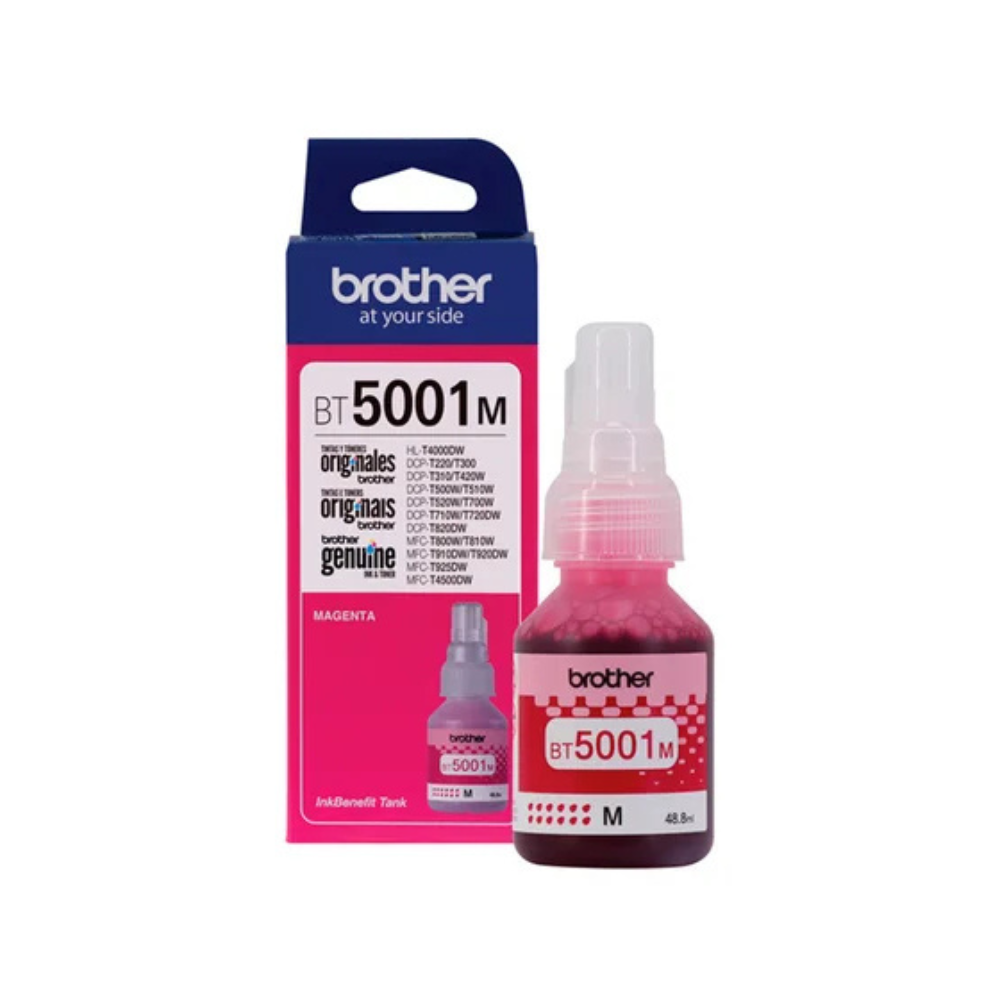 TINTA DE IMPRESION PARA BROTHER BT5001M MAGENTA - 1