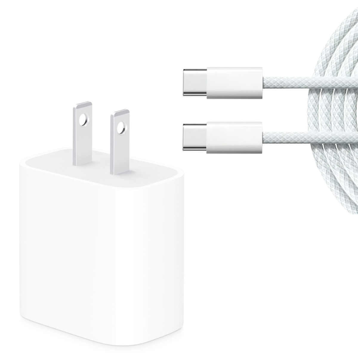ADAPTADOR 20W USB-C + CABLE C A C 1 METRO(60W) PARA IPHONE - 1