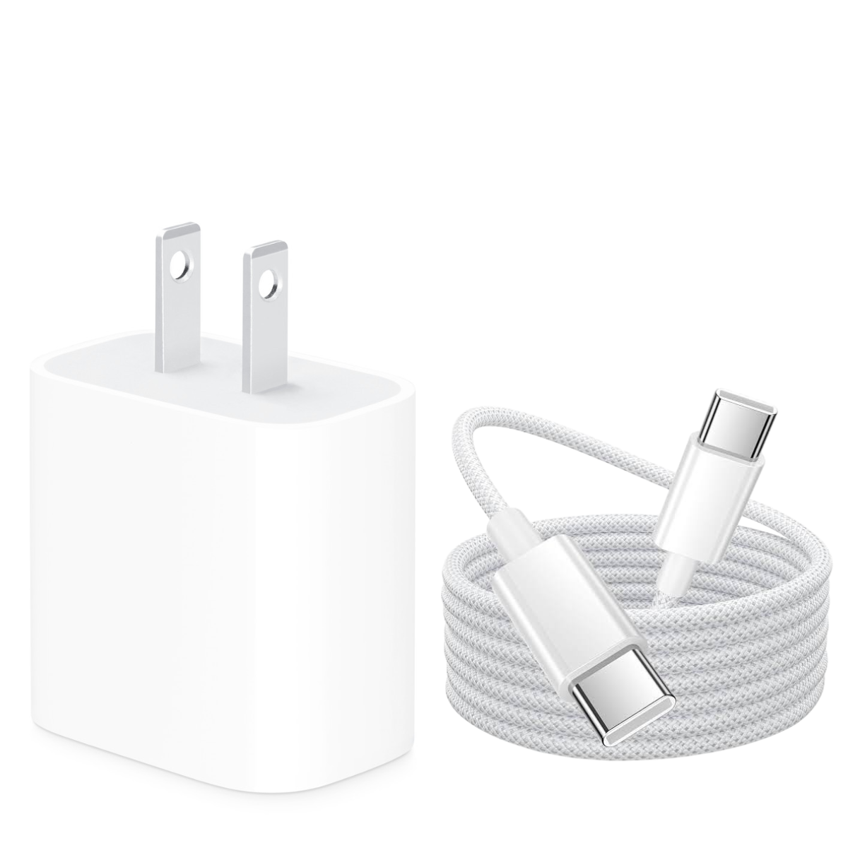 ADAPTADOR 20W USB-C + CABLE C A C 2 METROS (240W) PARA IPHONE - 1