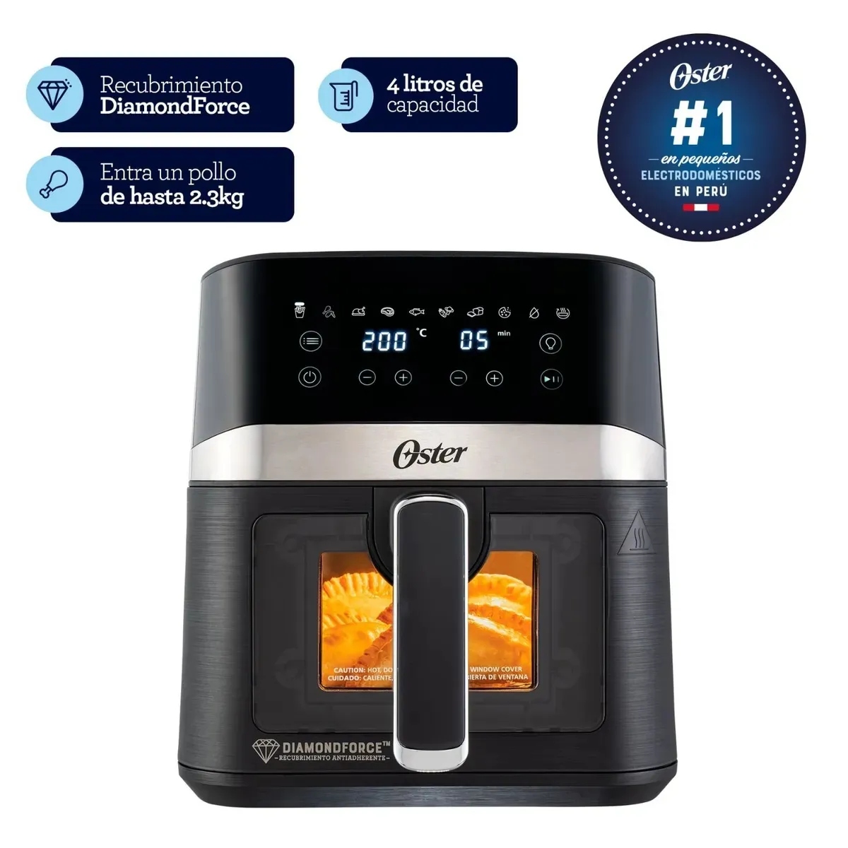 FREIDORA DE AIRE OSTER 4 LT DIAMONDFORCE - CKSTAF40WDDF - 1