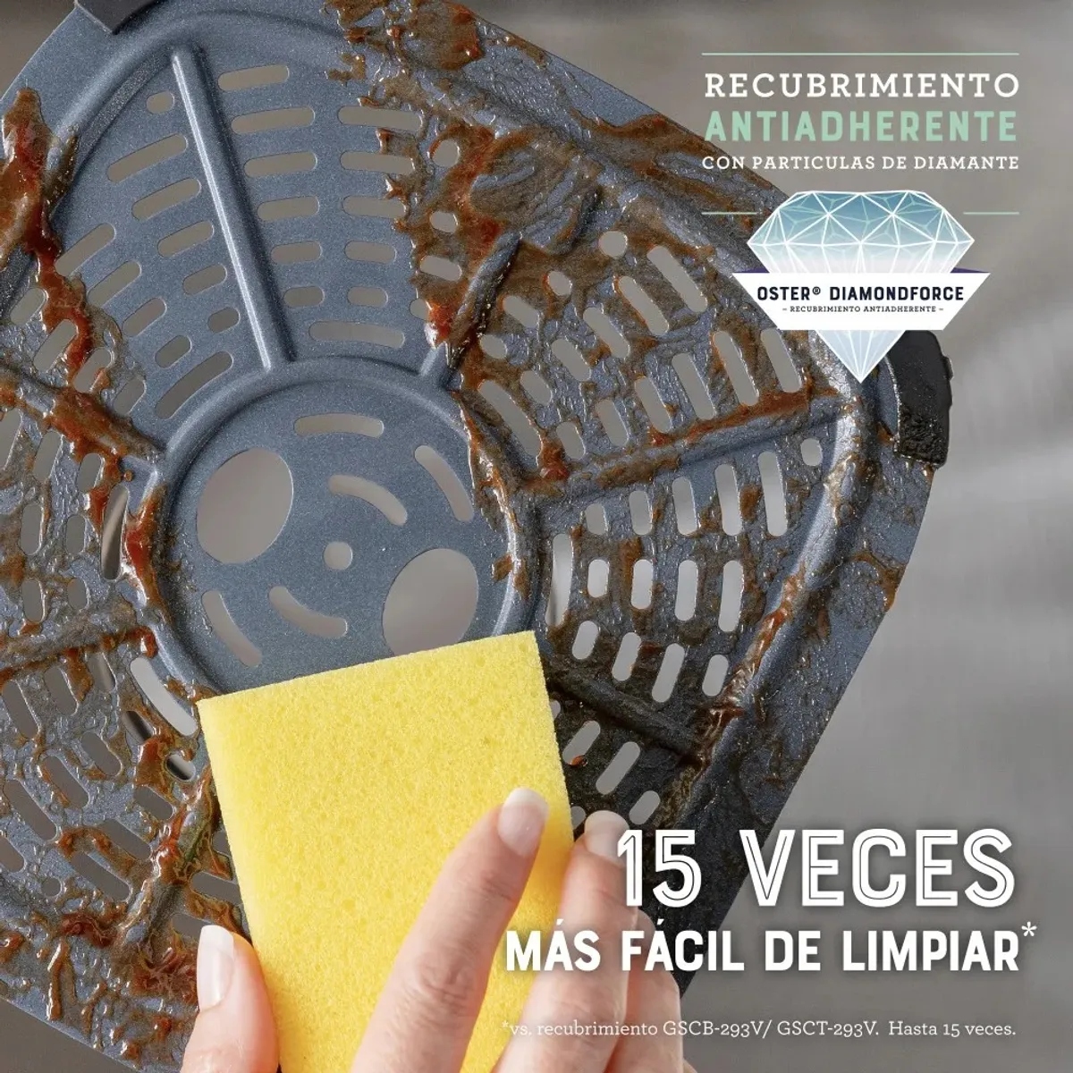 FREIDORA DE AIRE OSTER 6L CKSTAF60WDDF CON VISOR Y LUZ INTERNA - 3