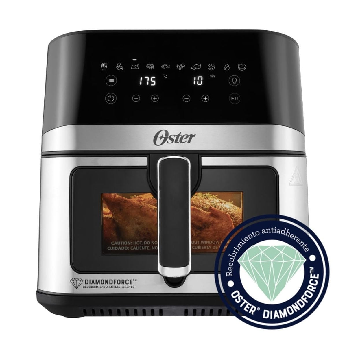 FREIDORA DE AIRE OSTER 7.5 LT CON VISOR Y LUZ INDICADOR DE HORNO - CKSTAF75WDSSDF-053 - 1