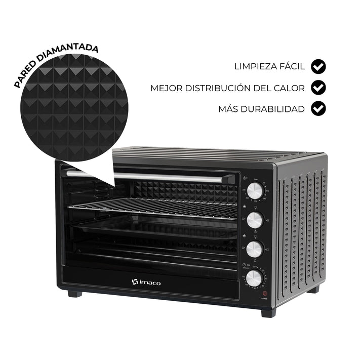HORNO ELÉCTRICO 88 LITROS C/ROSTICERO HEB88R IMACO - 2