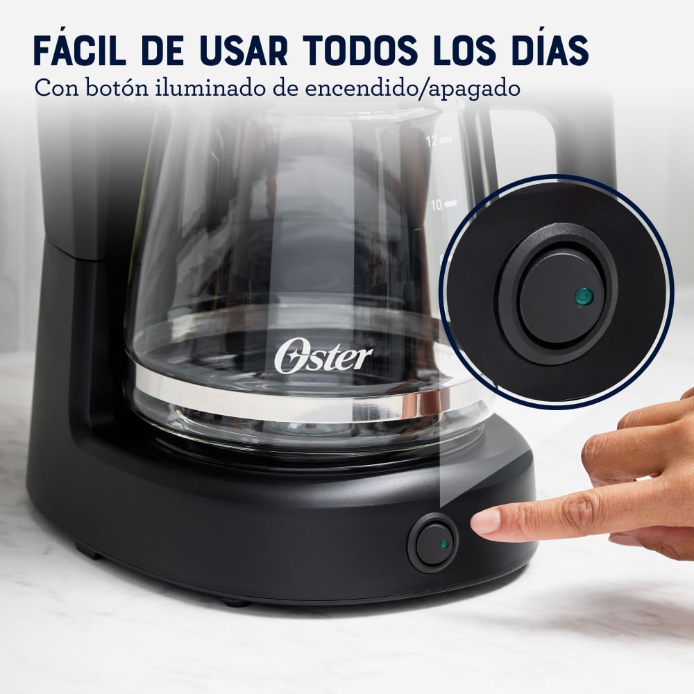 CAFETERA OSTER® DE 12 TAZAS CON FILTRO REUTILIZABLE BVSTDCS121B - 3