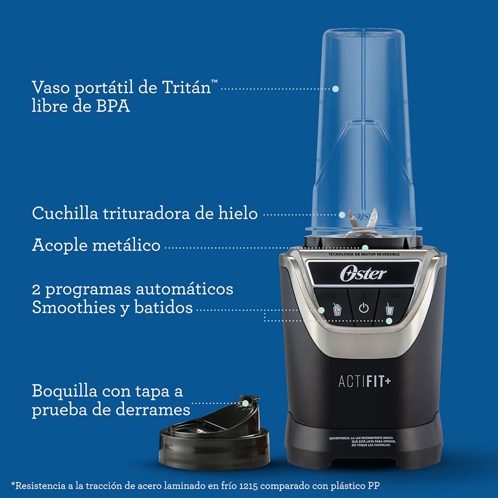 LICUADORA OSTER ACTIFIT 1200W CON VASO BLEND-N-GO DE TRITAN BLSTXPN7002 - 3
