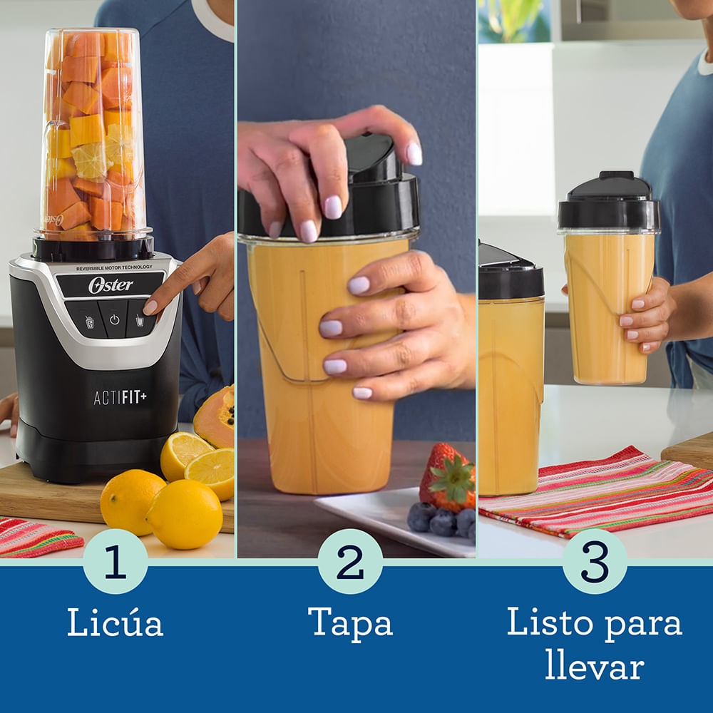LICUADORA OSTER ACTIFIT 1200W CON VASO BLEND-N-GO DE TRITAN BLSTXPN7002 - 4