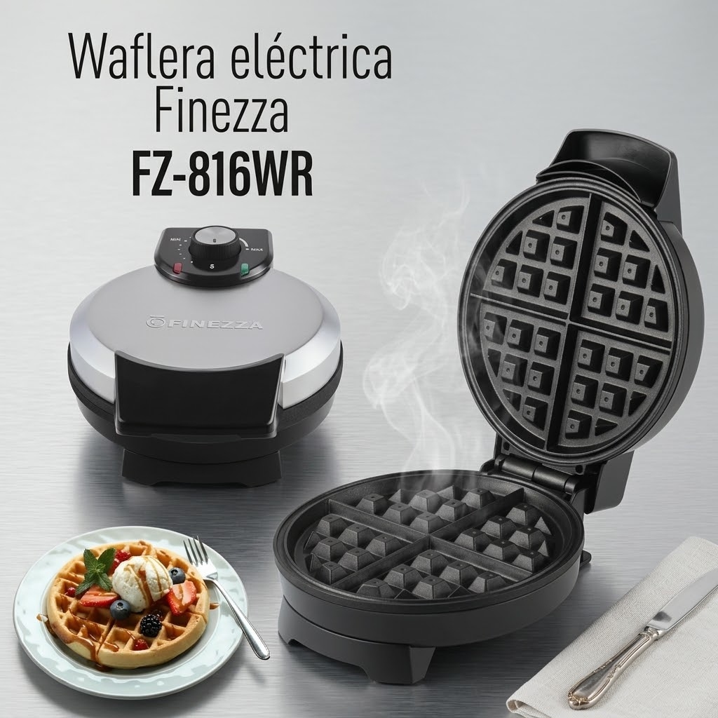 WAFLERA FINEZZA FZ-816WR 1000W ANTIADHERENTE - 2