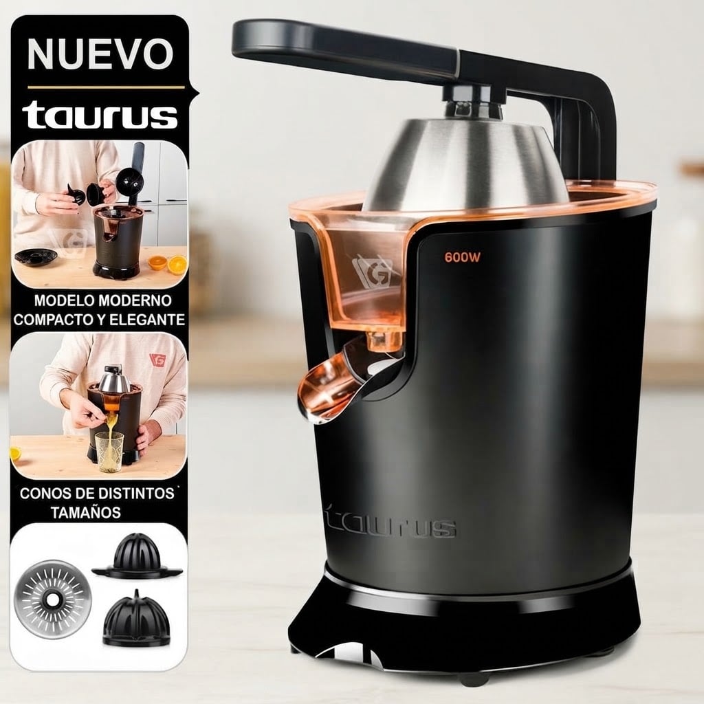 EXPRIMIDOR TAURUS CITRUS 600 LEGEND NEGRO - 1