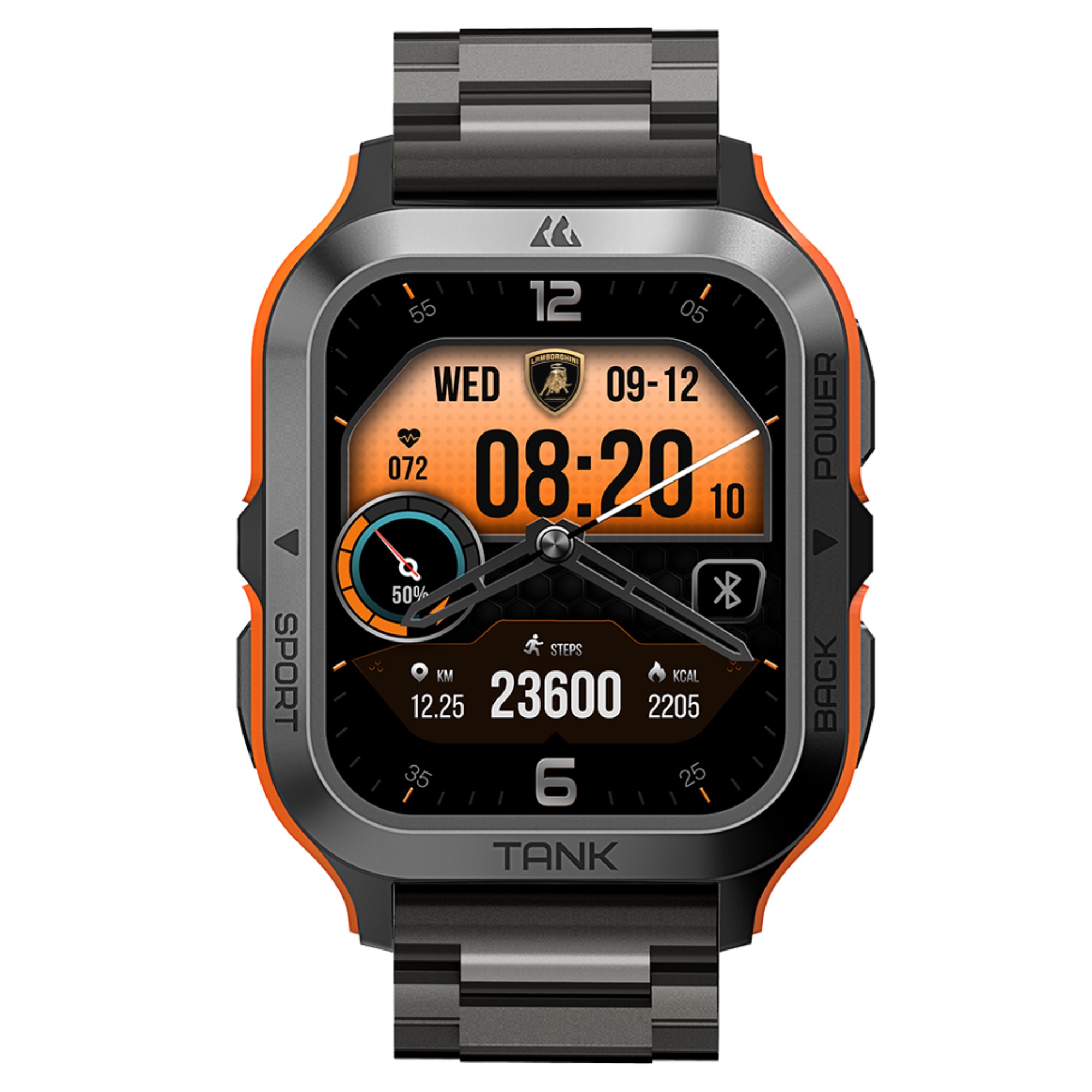 SMARTWATCH LAMBORGHINI AVENTADOR CERCHIO NEGRO METAL - 2