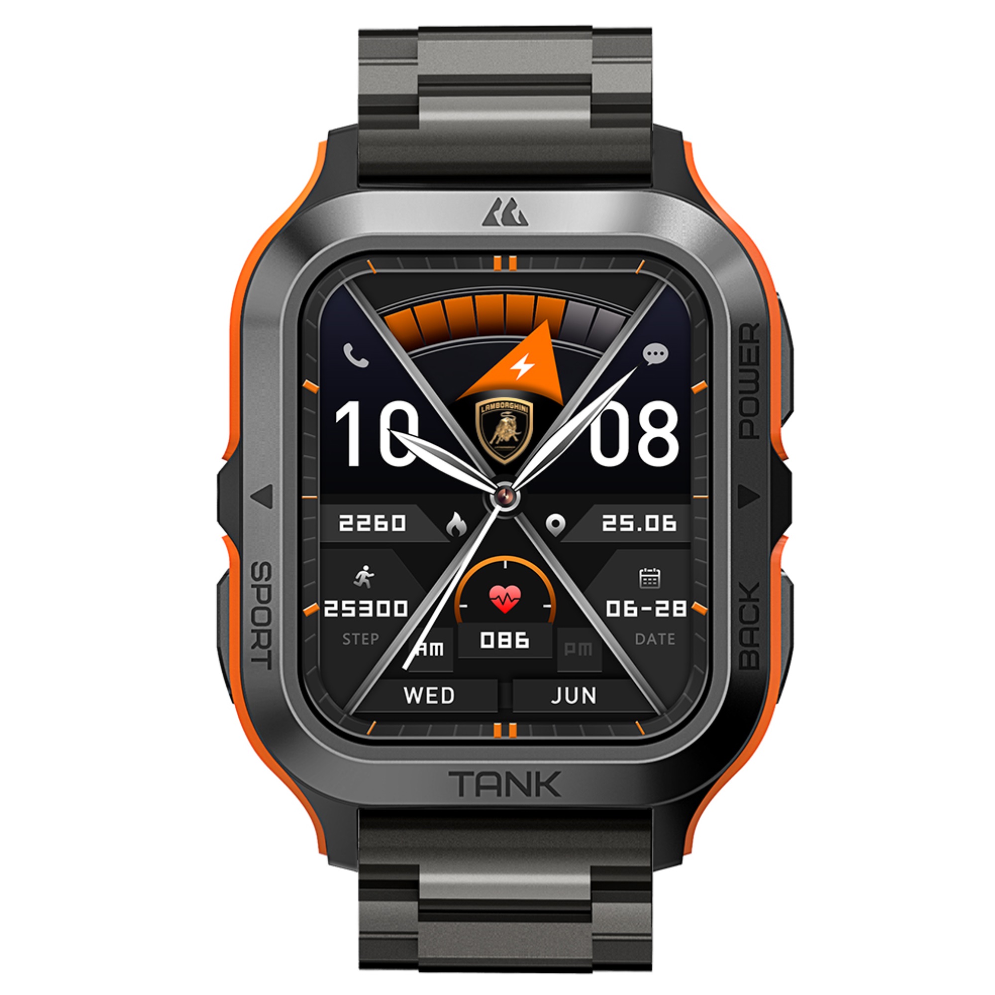 SMARTWATCH LAMBORGHINI AVENTADOR CERCHIO NEGRO METAL - 3