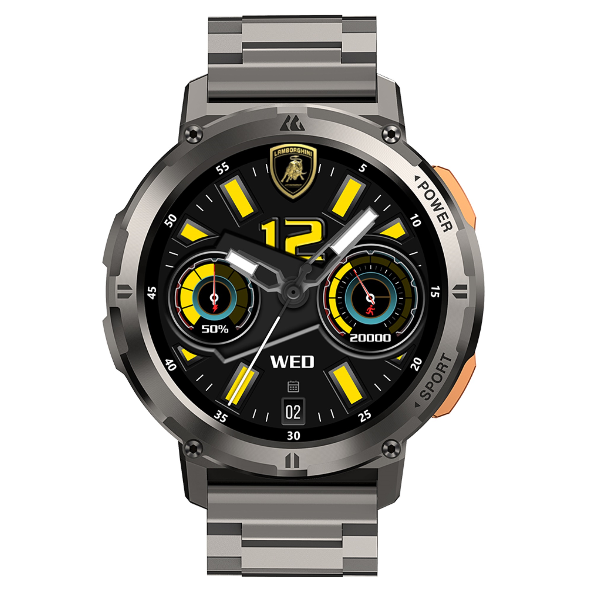 SMARTWATCH LAMBORGHINI AVENTADOR Q4 NEGRO METAL - 1